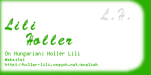 lili holler business card